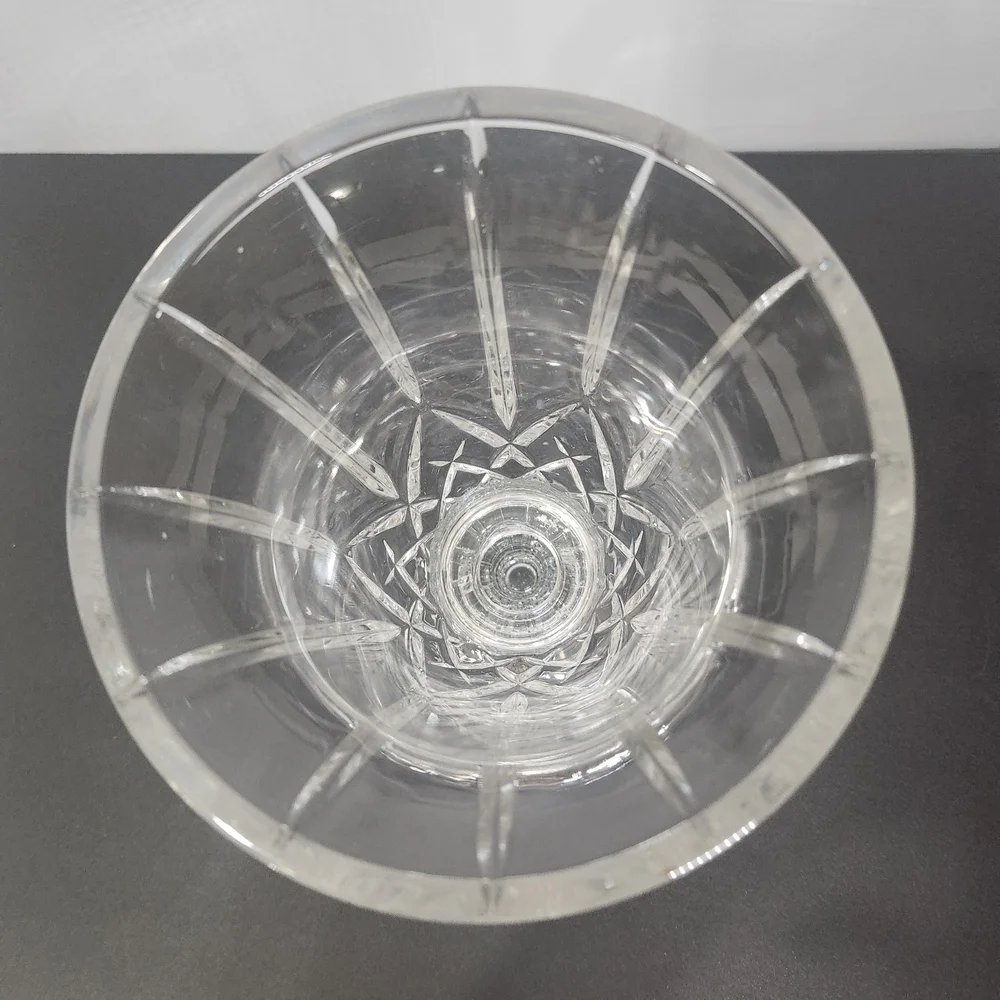 Vintage 24% Lead Crystal 2 Peice Candle Holder with Intricate Accents.